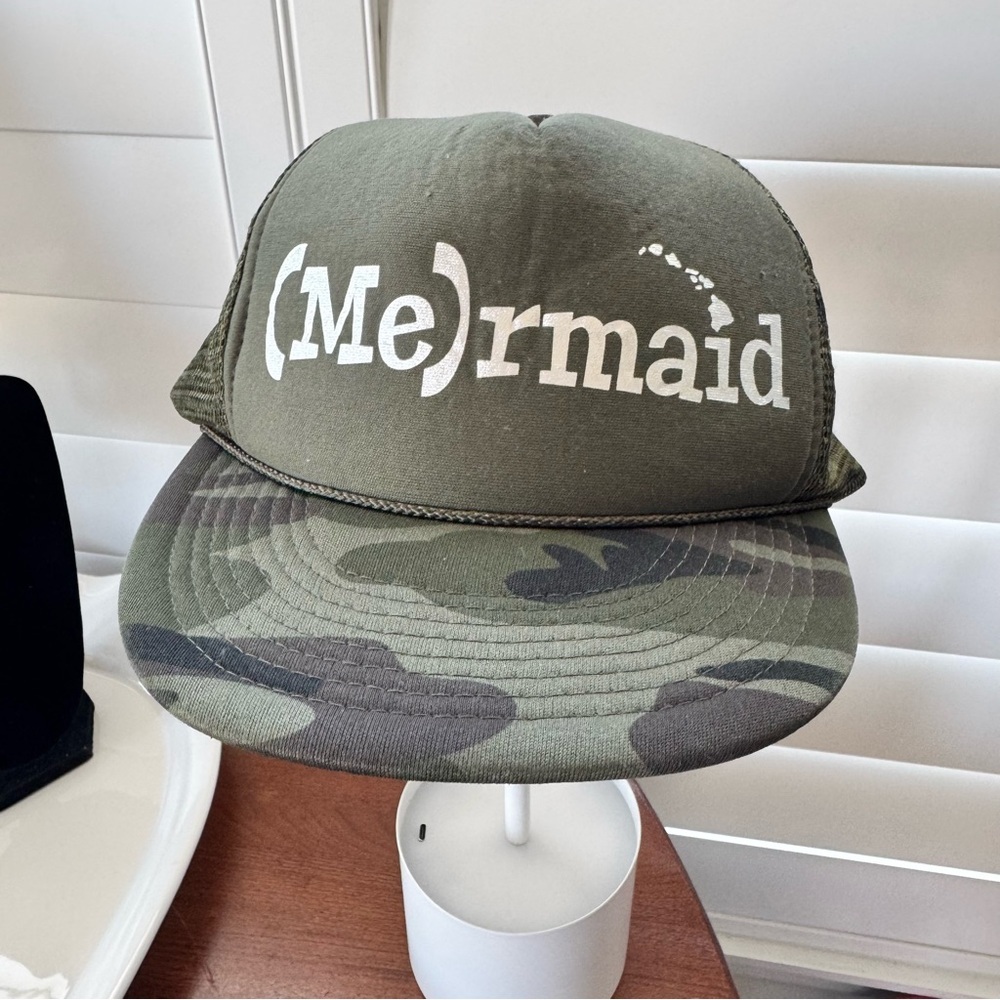 Mermaid Olive Green Camo Hat